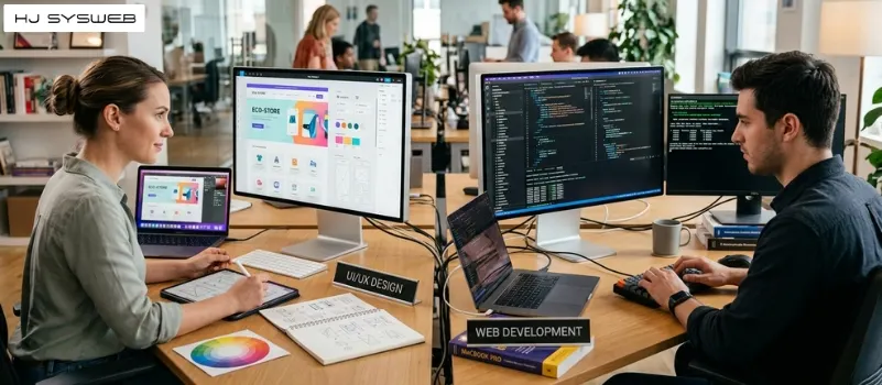 website design vs development